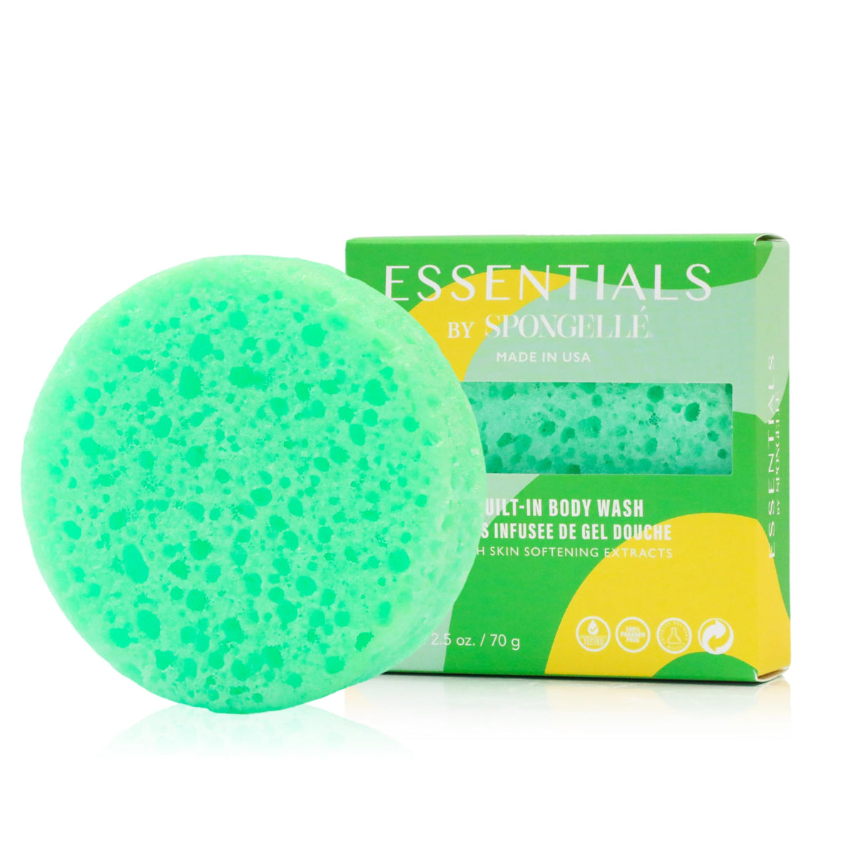 Spongelle Lavender Essentials Body Buffer | Bath & Shower Loofah for Women | Cleanse, Exfoliate, and Nourish in one Easy Step | Cruelty-Free, Vegan, Dermatologist-Tested, Made in USA