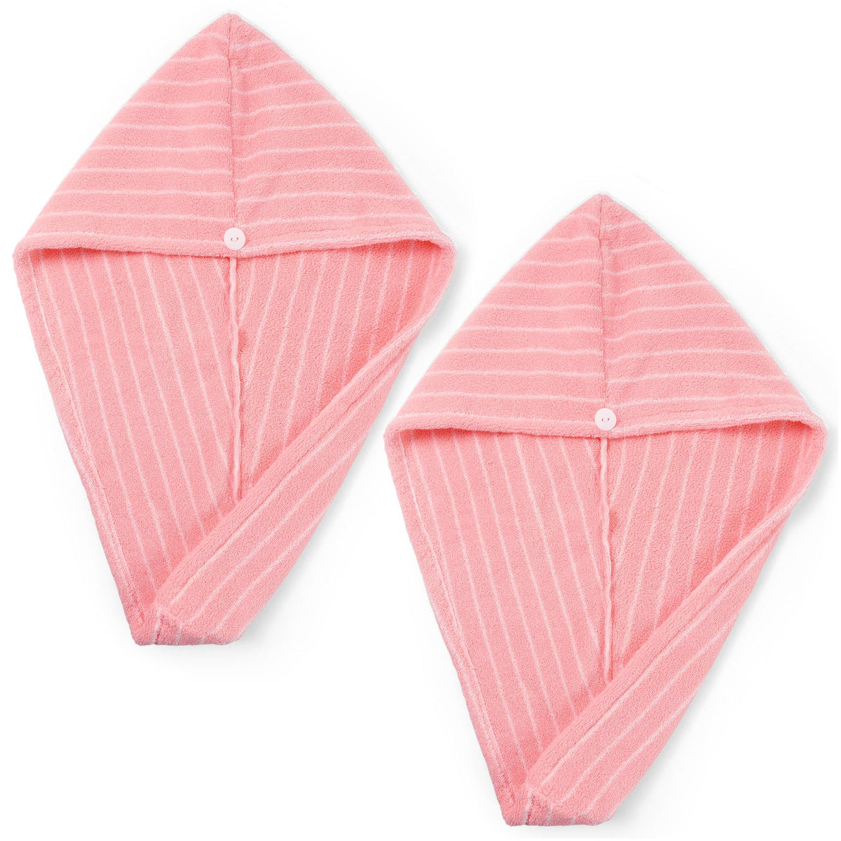 Jacquotha Cotton Hair Towel Wrap for Women (Black & White Striped)