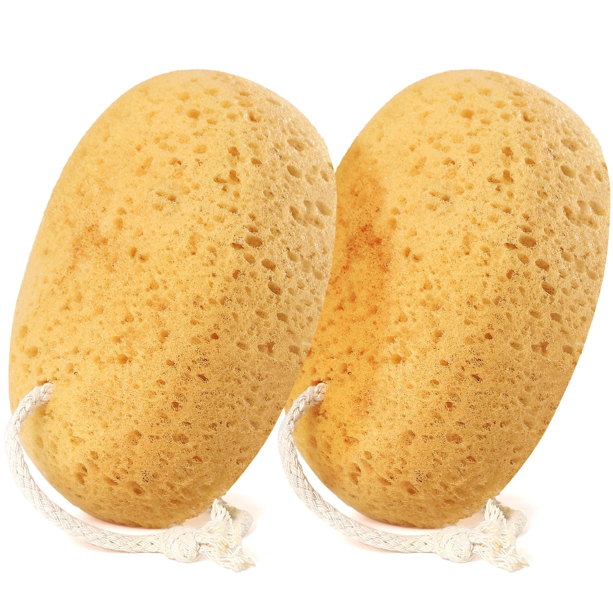 Bath Sponge for Women Men Body Wash & Exfoliating 2-Pack