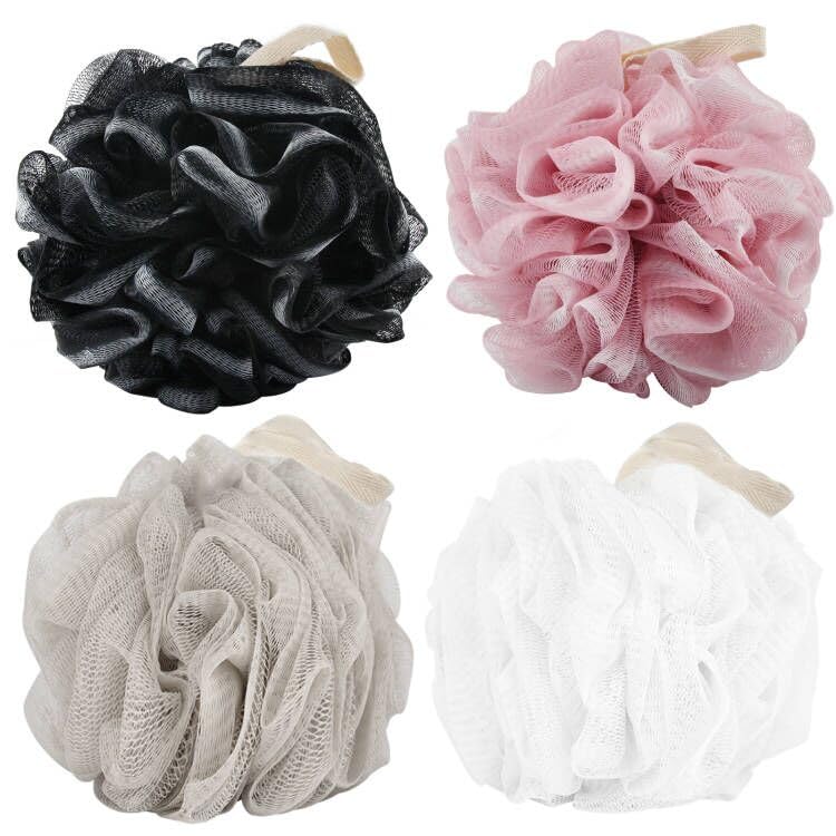 Chuya Bath Loofah Sponges 70 Grams Large Size,4 Pack Shower Sponge