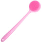 DNC Silicone Back Scrubber for Shower, Soft Bath Body Brush with Long Handle (Blue)