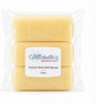 Michelle's Melting Pot Foam Bath Sponge Shower Sponge 3 Count (Smooth Yellow)