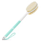 Backski Body Scrubber Anti Slip for Shower,Shower Brush Long Handle with Stiff and Soft Bristles,Body Wash Exfoliating Back Scrubber for Bath or Dry Brushing Body Brush(Pink)