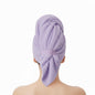 KEEPOZ Cotton Hair Towel Quick Dry Hair Towel Hair Drying Towels Suitable for All Kinds of Hair Ultra Absorbent Long and Thick Hair 26X40inch (Grey)