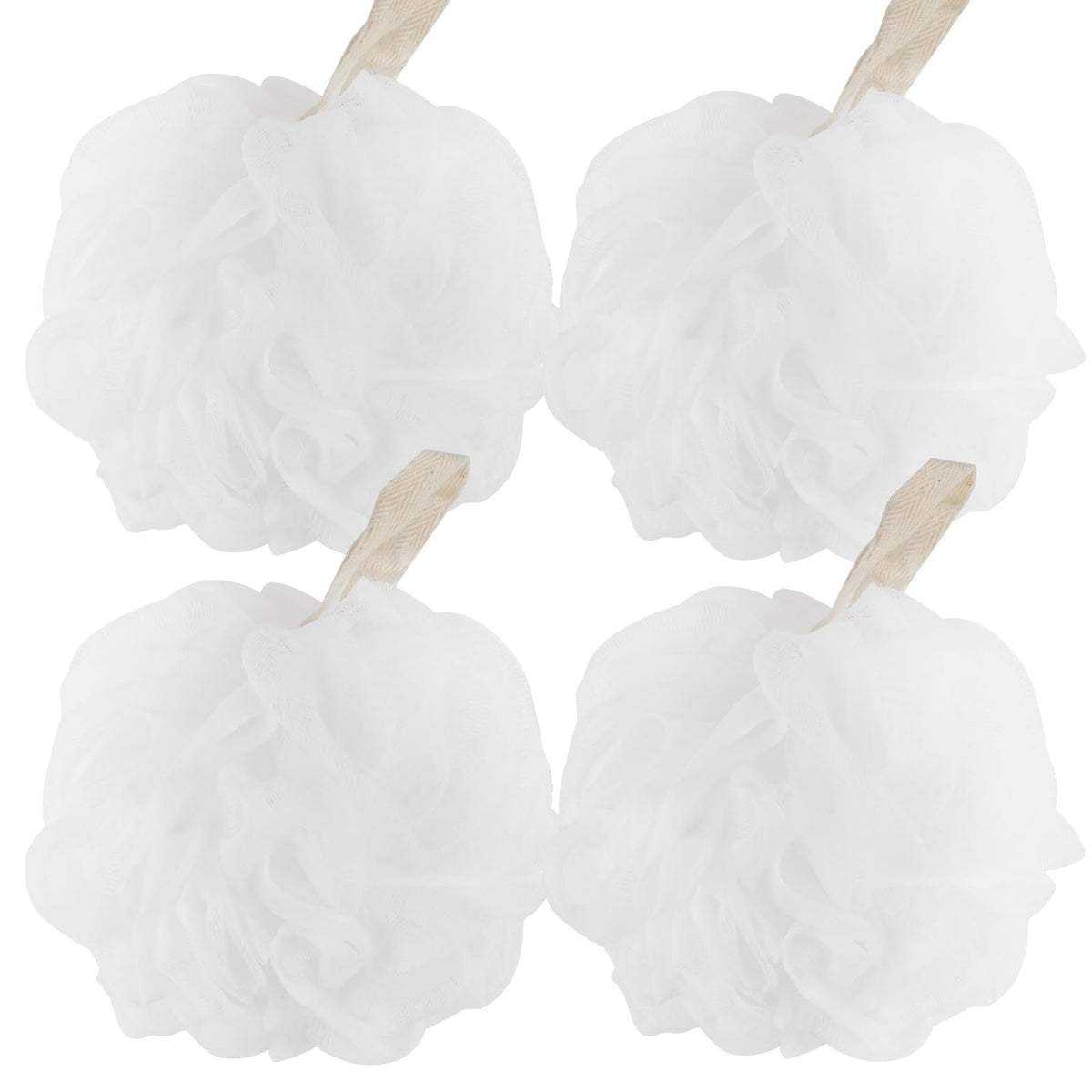 Fu Store Loofah Sponge Shower Loofahs 4 Colors Bath Sponges Body Scrubbers