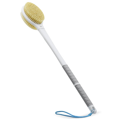 Shower Brush with Soft & Stiff Bristles,Back Scrubber Bath Body Exfoliator