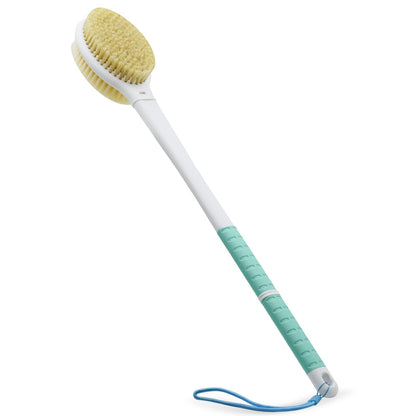 Shower Brush with Soft & Stiff Bristles,Back Scrubber Bath Body Exfoliator