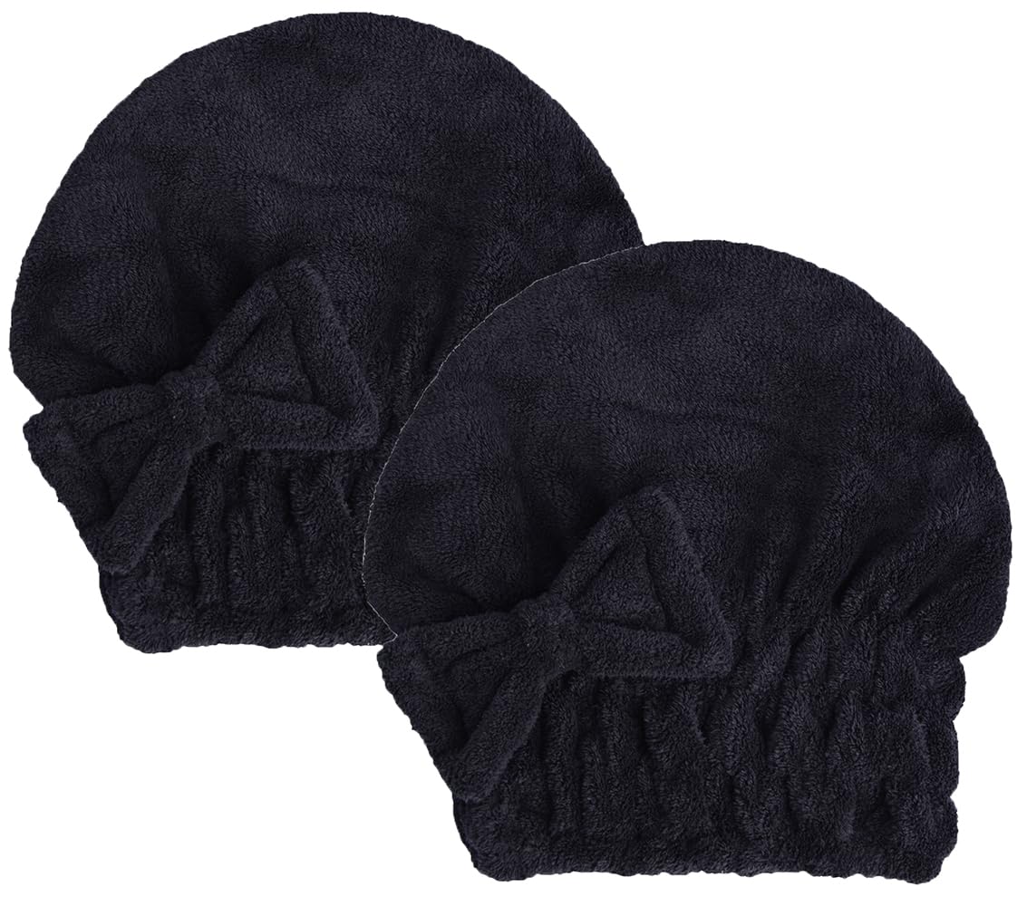 HOPESHINE Microfiber Hair Towel Cap for Women Wet Short or Long Curly Hair Super Absorbent Turbans Anti Frizz Great Gift for Women and Girls (Blue, 1)