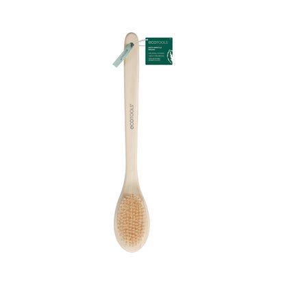 EcoTools Bath Bristle Brush, Back Scrubber for Shower with Long Handle