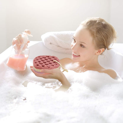 Boao 5 Pieces Soft Bath Sponge Shower Natural Gentle, Attractive Color
