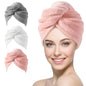 YFONG 3 Pack Microfiber Hair Towels Wrap for Women, Super Absorbent Drying