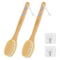 Back Scrubber for Shower,Bath Brush with Long Handle,Men and Women (2 Pack)