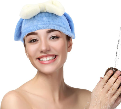 2PCS Microfiber Hair Drying Caps Hair Towel Cap