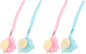 Tbestmax Loofah Back Scrubber Long Handle Shower Body Brush with Soft Mesh Sponge for Women Skin Exfoliating Bath, Massage
