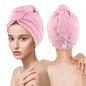 Microfiber Hair Drying Towel with Button 1Pack Khaki Waffle Long Hair Head Wraps Twist Plopping Curly Shower Turban Terry Cloth Fast Absorbent Dry Anti Frizz Hair Wraps for Women Wet Hair
