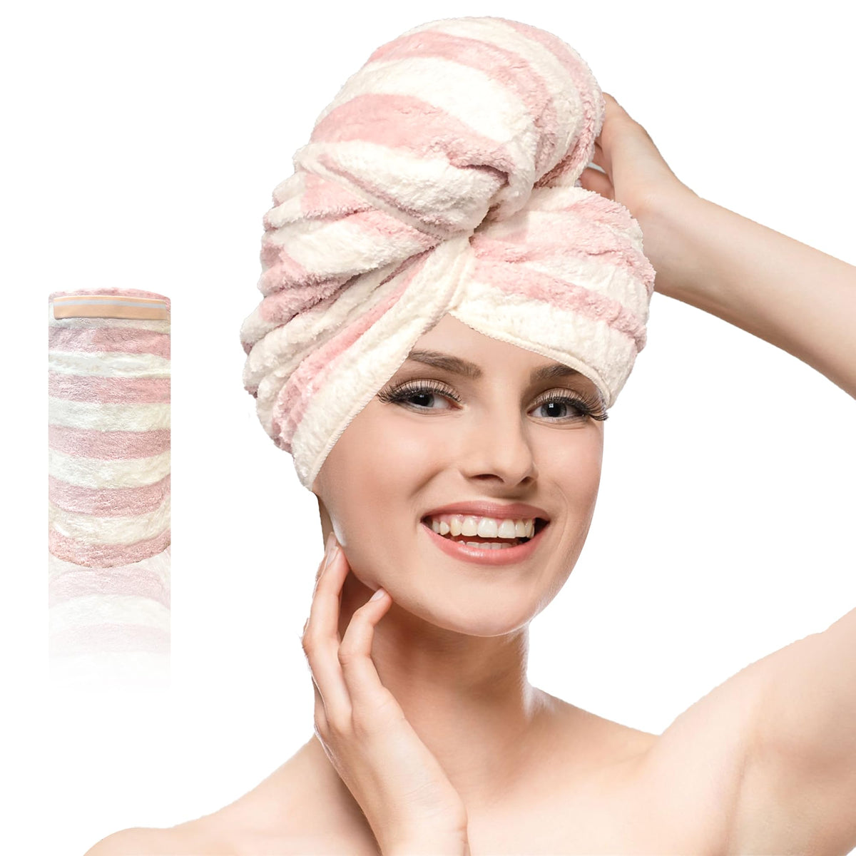Chloven Large Microfiber Hair Towel Wrap for Women Anti Frizz Hair Turbans