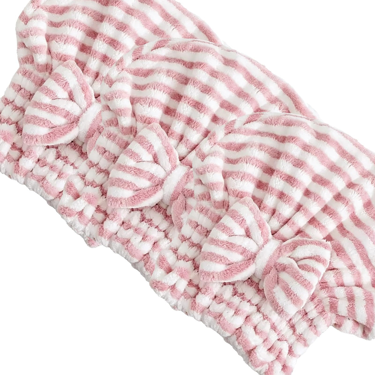 Jseng 2PC Microfiber Hair Drying Caps, Extreme Soft & Ultra Absorbent, Fast Drying Hair Turban Wrap Towels Shower Cap for Women