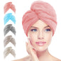 AIDEA Hair Towel Wrap, 5 Pack Absorbent Fast Drying Hair Towels 40"×20"