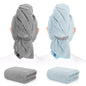 2 Pack Microfiber Hair Towel XL 41" x 24" Fast Dry, Soft, Absorbent