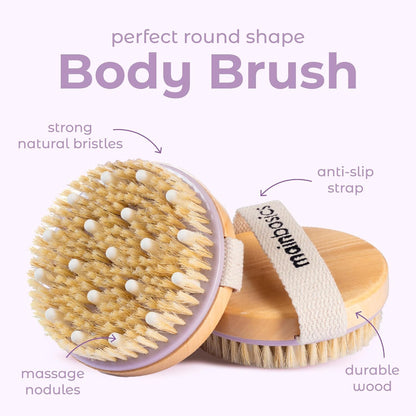 MainBasics Dry Brushing Body Brush for Lymphatic Drainage