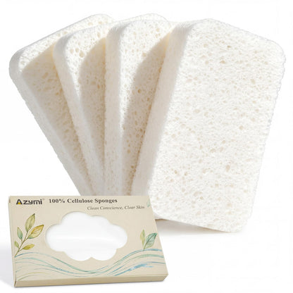 Bath Sponge for Women Men Body Wash & Exfoliating 2-Pack