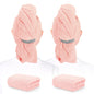 2 Pack Microfiber Hair Towel XL 41" x 24" Fast Dry, Soft, Absorbent