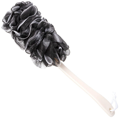 Long Handle Shower Loofah Back Scrubber Bath Body Brush on a Stick, Blue