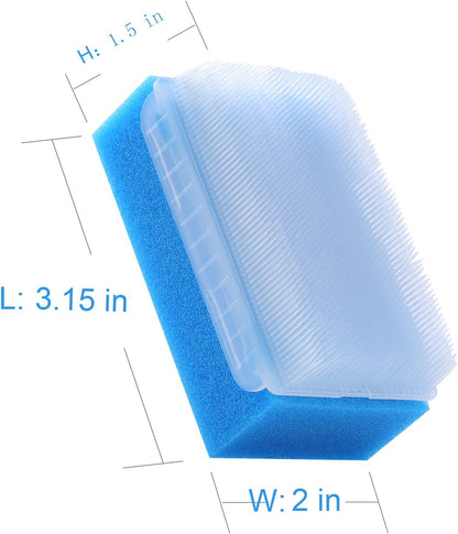 12 PCS Baby Bath Time Sponge Brush- Body, Hair, and Scalp Cleaning