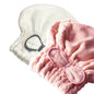 Jseng 2PC Microfiber Hair Drying Caps, Extrame Soft & Ultra Absorbent, Fast Drying Hair Turban Wrap Towels Thick Fluffy Shower Cap for Women