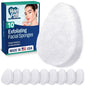 HartFelt Bath Sponges for Shower | Oval Body Wash Scrubber for Exfoliating Skin | Clean and Refresh Body, Back & Arms | Chemical-Free Body Sponge | Made in USA - Pack of 6