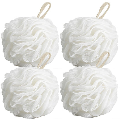 Chuya Bath Loofah Sponges 70 Grams Large Size,4 Pack Shower Sponge