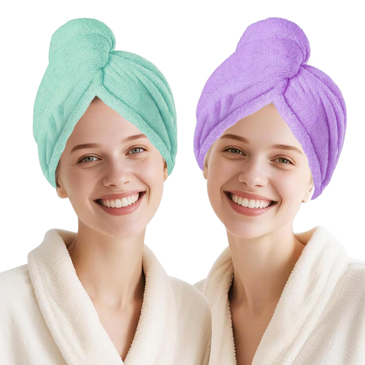 Microfiber Hair Drying Towel Wrap,Hair Turbans Towel for Wet Hair