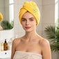 1pc Dry Hair Towel, Hair Drying Cap, Hair Turbans for Wet Hair, Drying Hair Wrap Towels for All Hair Types Anti Frizz, Dry Hair Towel-Purple