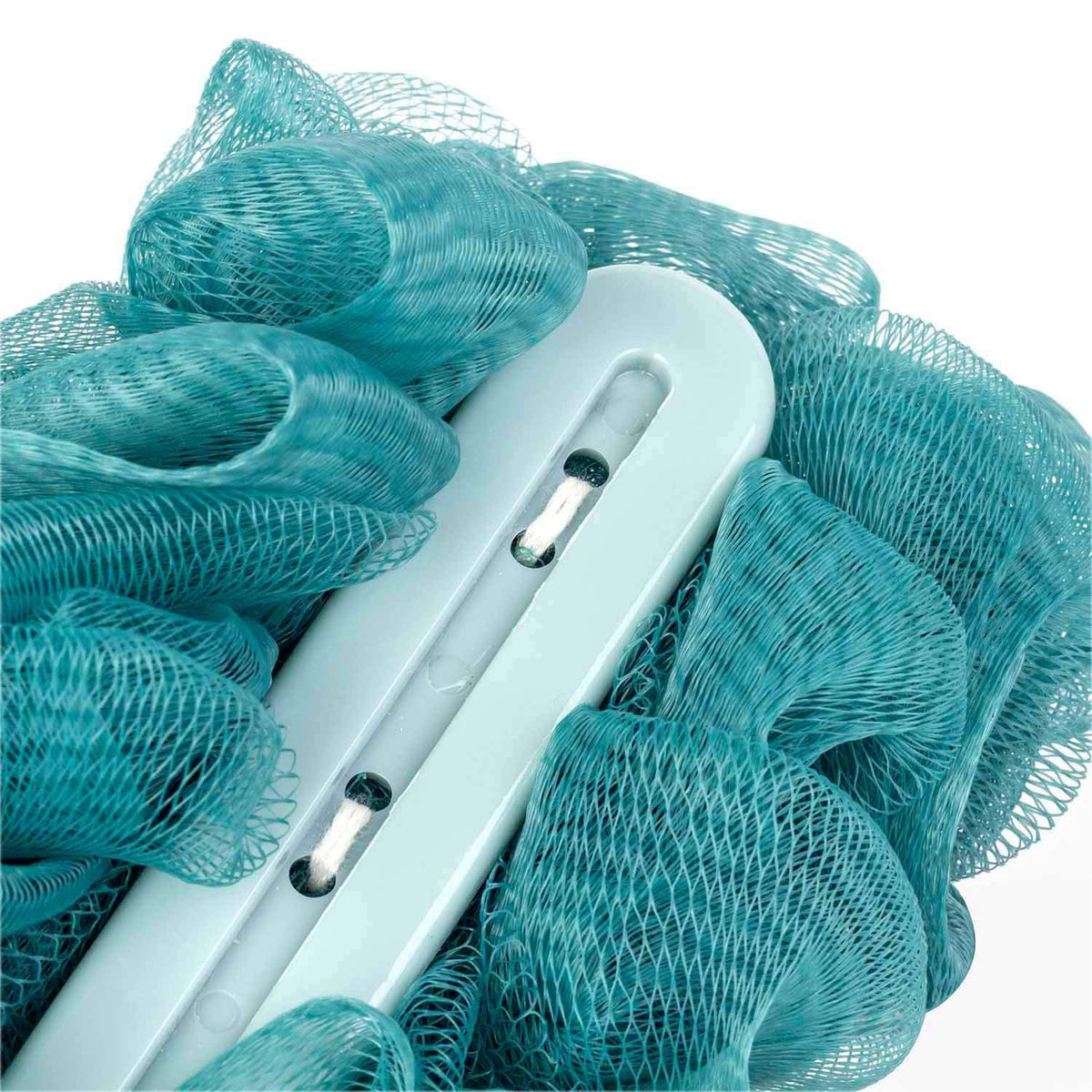 Long Handle Shower Loofah Back Scrubber Bath Body Brush on a Stick, Blue
