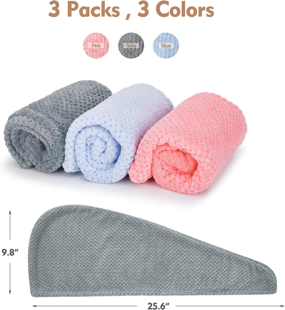 Stocking Stuffers for Women Teen Girls Microfiber Hair Towel for Women