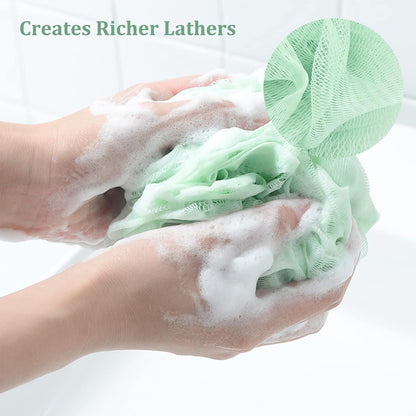 Fu Store Loofah Sponge Shower Loofahs 4 Colors Bath Sponges Body Scrubbers