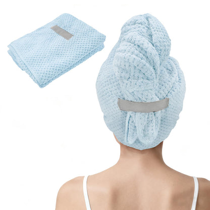 Large Microfiber Hair Towel for Women, Super Soft Absorbent Quick