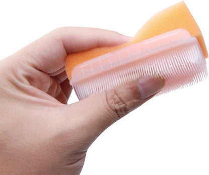 12 PCS Baby Bath Time Sponge Brush- Body, Hair, and Scalp Cleaning