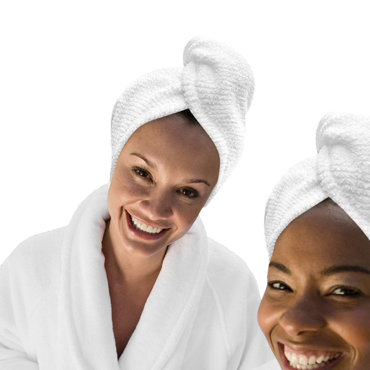 KEEPOZ Hair Towel Wrap Quick Dry 100% Cotton Super Absorbent Turban Head Wrap for Women with Button, Non Microfiber Anti Frizz Hair Products, Hair Cap for Curly, Long & Thick Hair (Red, 1 Pc)