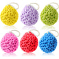 FoldTier 6 Pcs Bath Sponge Deep Cleansing Body Loofah Gentle and Deep Exfoliating Body Scrubber Bath Accessories Men Women Baby Sponge for Bathing Shower (Bright Color)