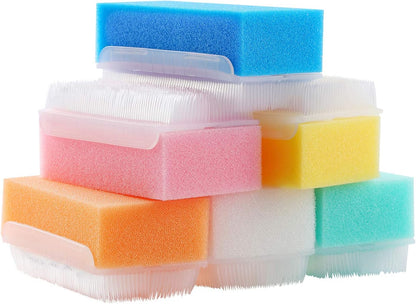 12 PCS Baby Bath Time Sponge Brush- Body, Hair, and Scalp Cleaning