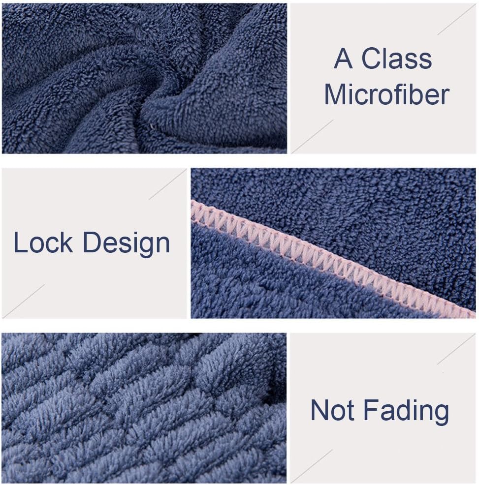 Jseng 2PC Microfiber Hair Drying Caps, Extreme Soft & Ultra Absorbent, Fast Drying Hair Turban Wrap Towels Shower Cap for Women