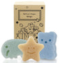 myHomeBody Konjac Sponge, Bath loofah, 3pc, Butterfly, Ladybug, Star