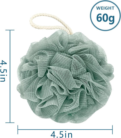 Bath Loofah Sponge, 60G Shower Loofah 4 Count Luffa Pack