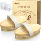 POPCHOSE Dry Brush for Lymphatic Drainage, Dry Brushing Body Brush