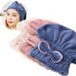 Jseng 2PC Microfiber Hair Drying Caps, Extreme Soft & Ultra Absorbent, Fast Drying Hair Turban Wrap Towels Shower Cap for Women
