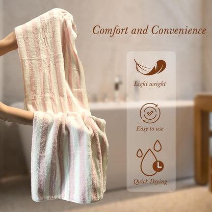 Chloven Large Microfiber Hair Towel Wrap for Women Anti Frizz Hair Turbans