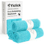 Yiclick Exfoliating Washcloth Towel, Japanese Exfoliating Wash Cloth, Korean Body Scrubber Exfoliator, Back Scrubber Washer for Shower Bath, Body Scrub African Net Sponge Loofah Luffa (Colors)