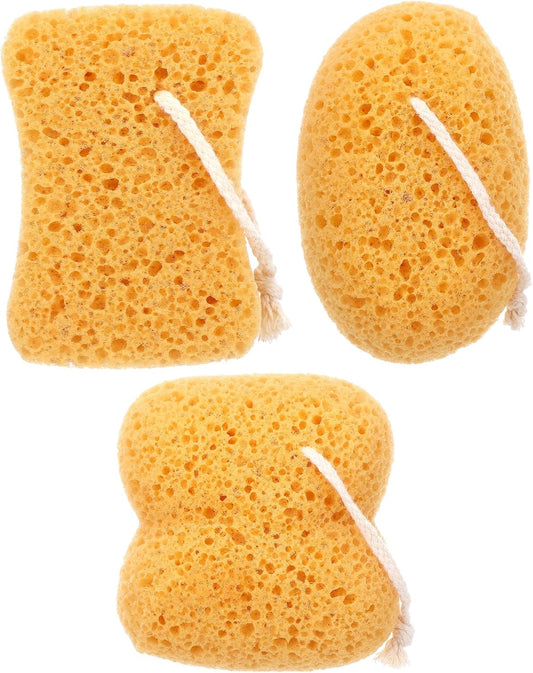 3PCS Bath Sponge, Larger Shower Sea Sponges Ultra Soft