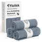 Yiclick Exfoliating Washcloth Towel, Japanese Exfoliating Wash Cloth, Korean Body Scrubber Exfoliator, Back Scrubber Washer for Shower Bath, Body Scrub African Net Sponge Loofah Luffa (Colors)